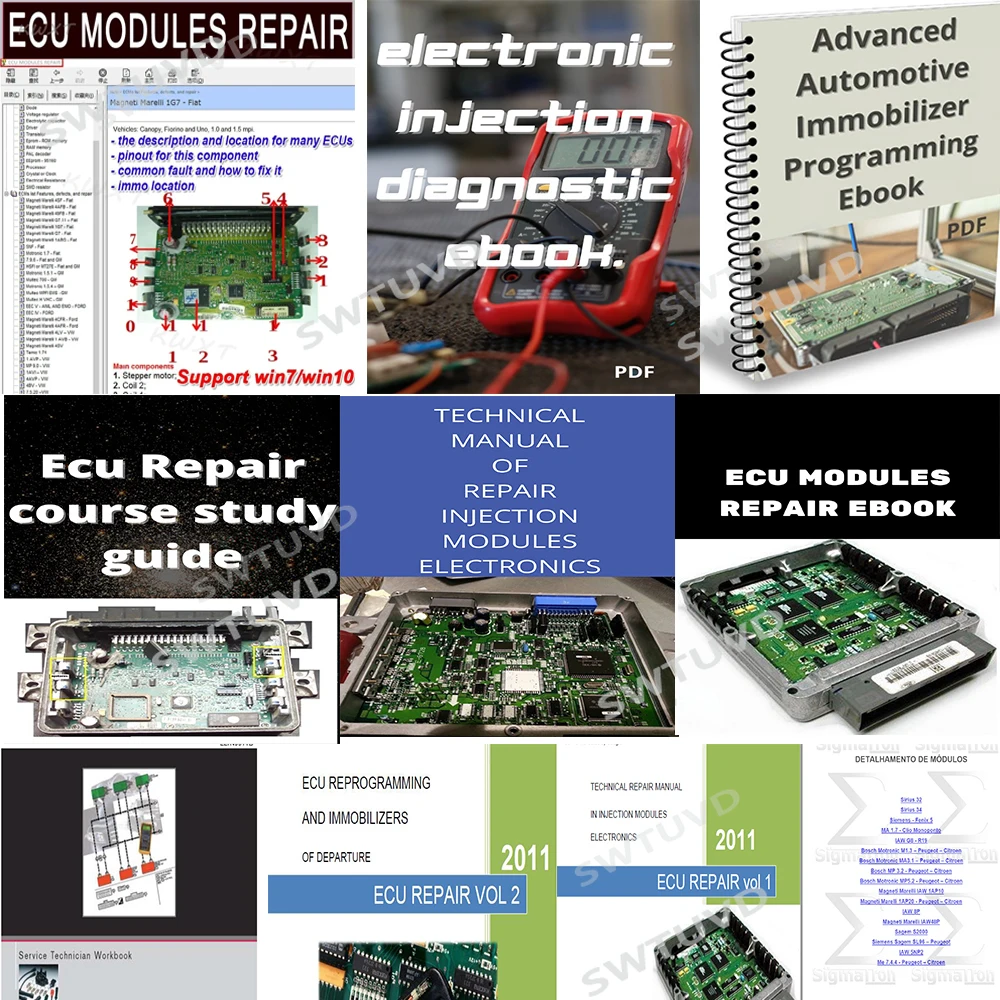 Electronics Repair Guide - 10 PCS ECU REPAIR E-Book Course