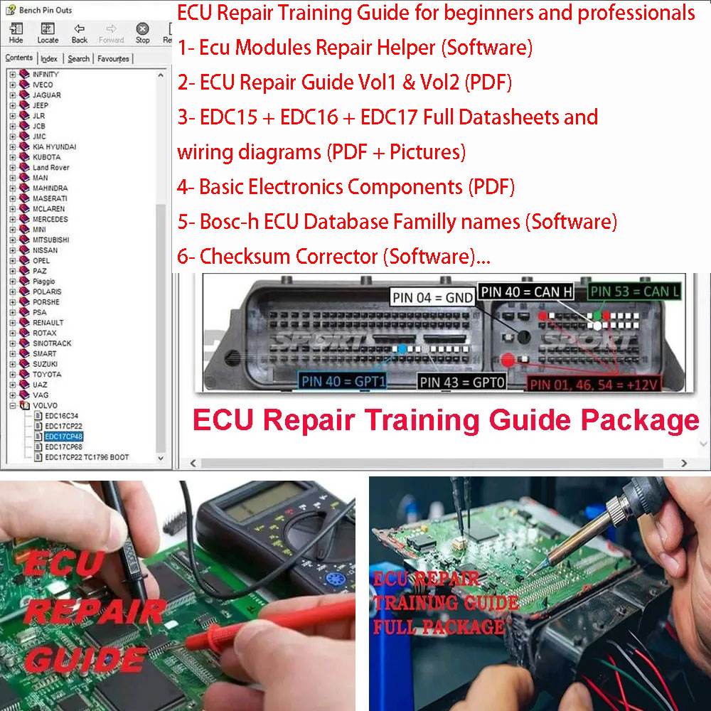 ECU Repair Training Guide ECU  - Electronics Repair Guide 评论和价格