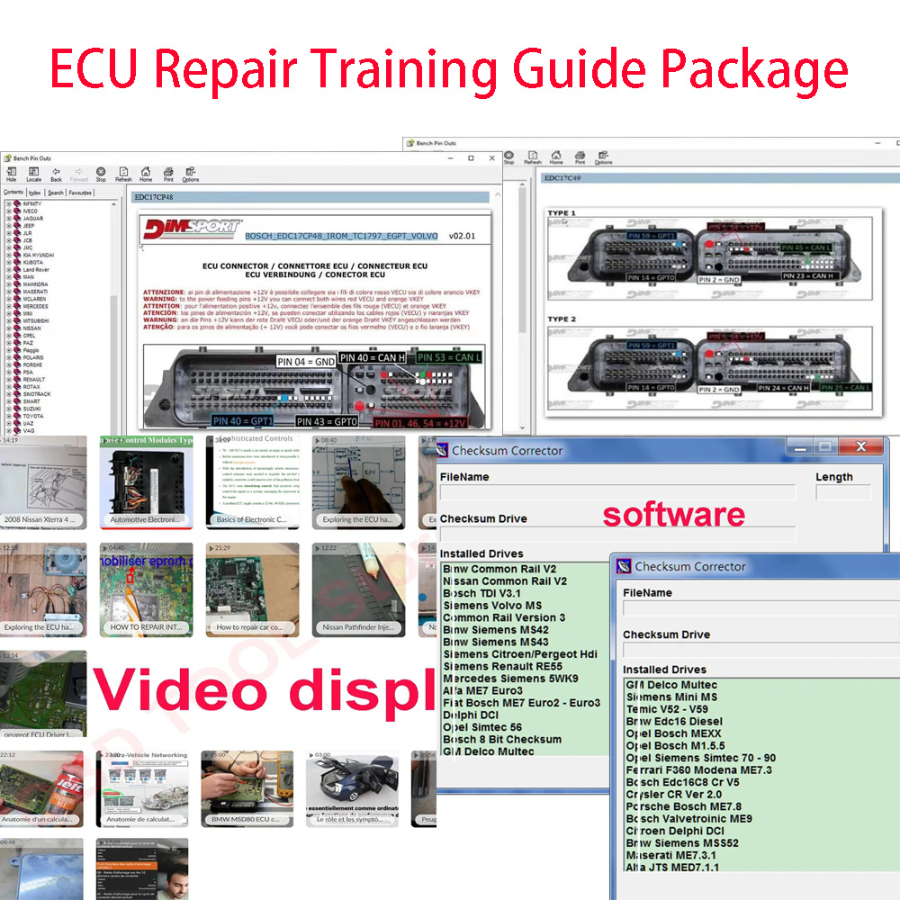 ECU Repair Training Guide Pack - Electronics Repair Guide 评论和价格